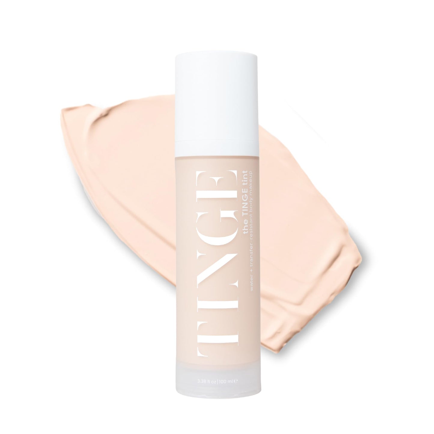 Tinge Body Makeup, Water & Transfer Resistant, Medium Coverage Cream, Lasts Up to 48 Hours, For All Skin Types, Fragrance Free, Vegan, American Made, 3.38 Fl Oz. - Tan Neutral