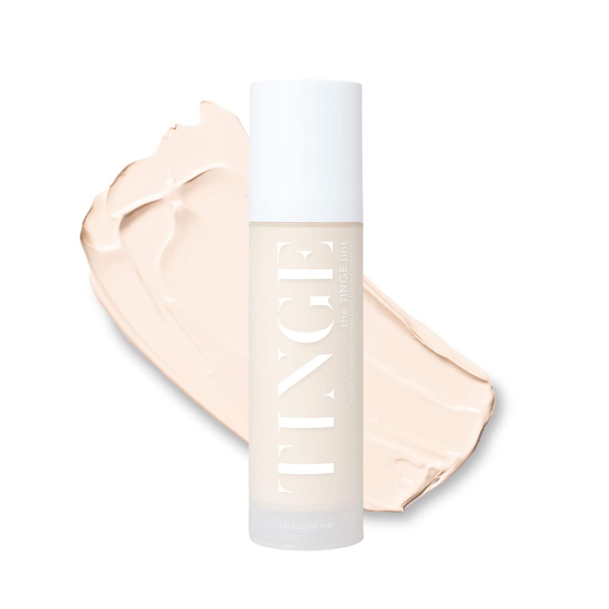 Tinge Body Makeup, Water & Transfer Resistant, Medium Coverage Cream, Lasts Up to 48 Hours, For All Skin Types, Fragrance Free, Vegan, American Made, 3.38 Fl Oz. - Tan Neutral