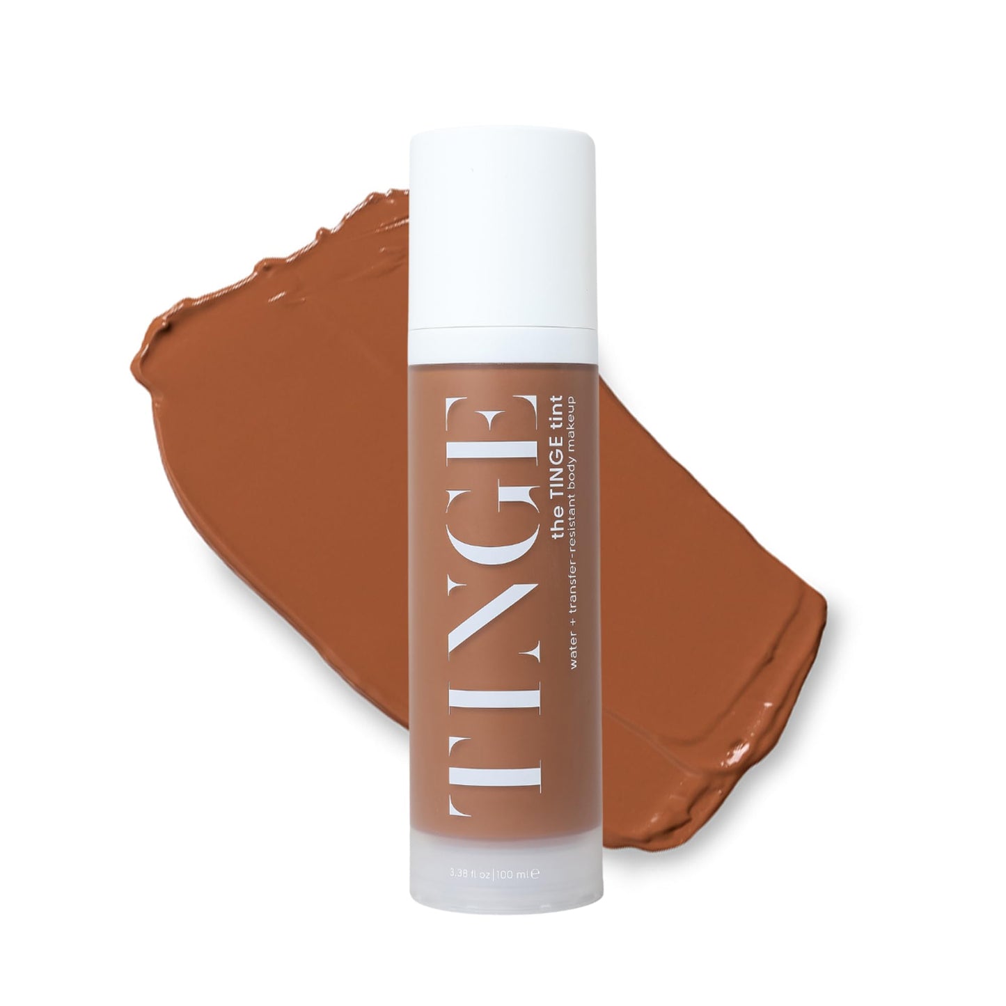 Tinge Body Makeup, Water & Transfer Resistant, Medium Coverage Cream, Lasts Up to 48 Hours, For All Skin Types, Fragrance Free, Vegan, American Made, 3.38 Fl Oz. - Tan Neutral