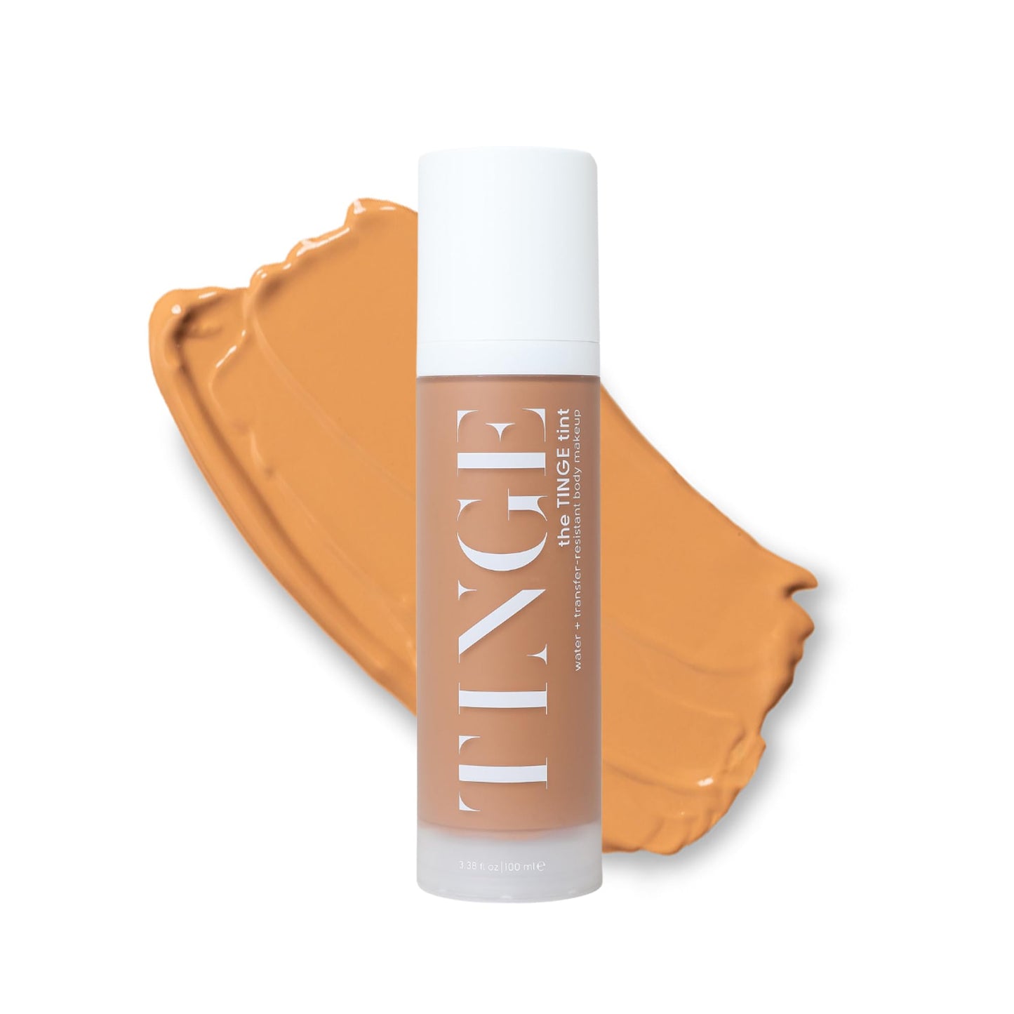 Tinge Body Makeup, Water & Transfer Resistant, Medium Coverage Cream, Lasts Up to 48 Hours, For All Skin Types, Fragrance Free, Vegan, American Made, 3.38 Fl Oz. - Tan Neutral