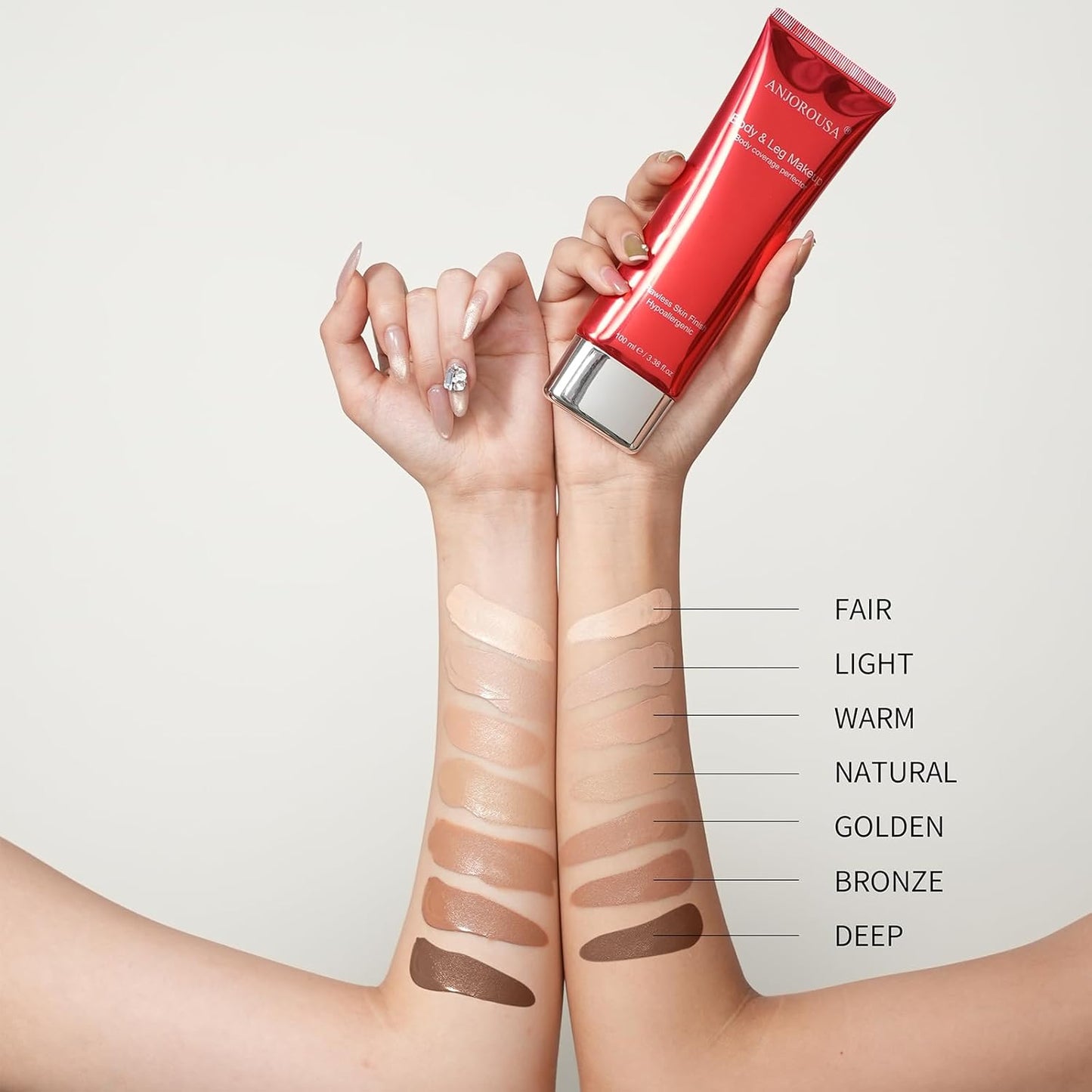 Tattoo Cover Up Makeup Waterproof,No Transfer Body Coverage Perfector,Full Coverage Body Foundation & Tattoo Concealer (Natural)