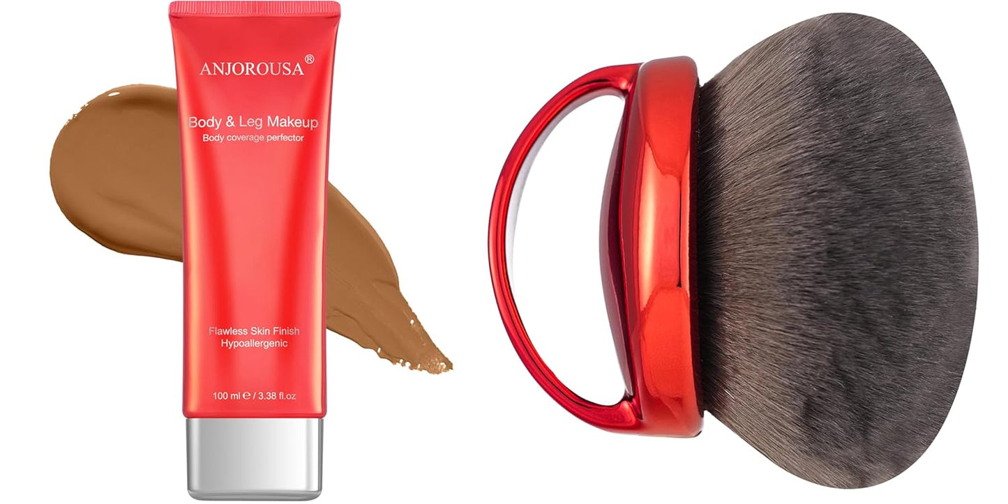 Body Coverage Perfector & Extra Large Body Makeup Kabuki Brush