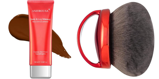 Body Coverage Perfector & Extra Large Body Makeup Kabuki Brush