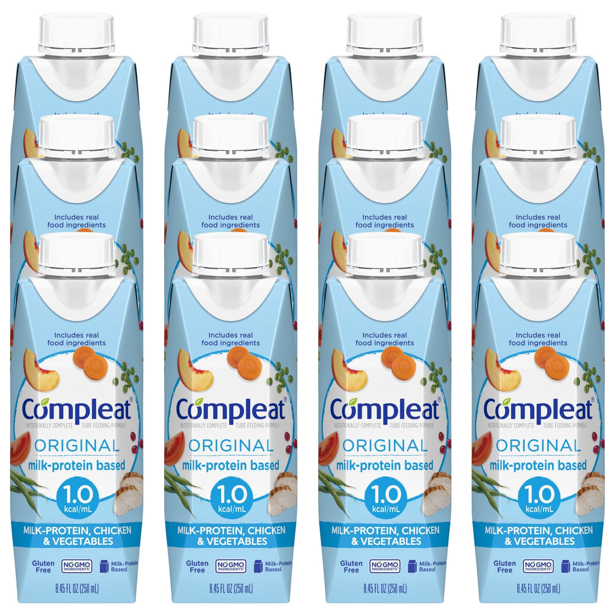Compleat Original Nutritionally Complete Tube Feeding Formula, Unflavored, 24 Pack