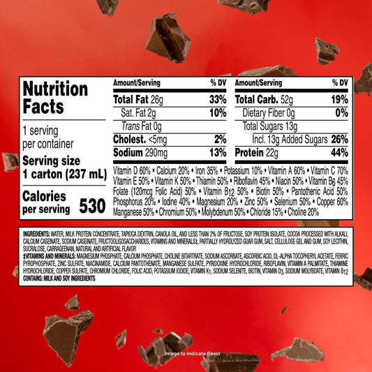 BOOST Very High Calorie Nutritional Drink, Chocolate, 8 Fl Oz, 24 pk