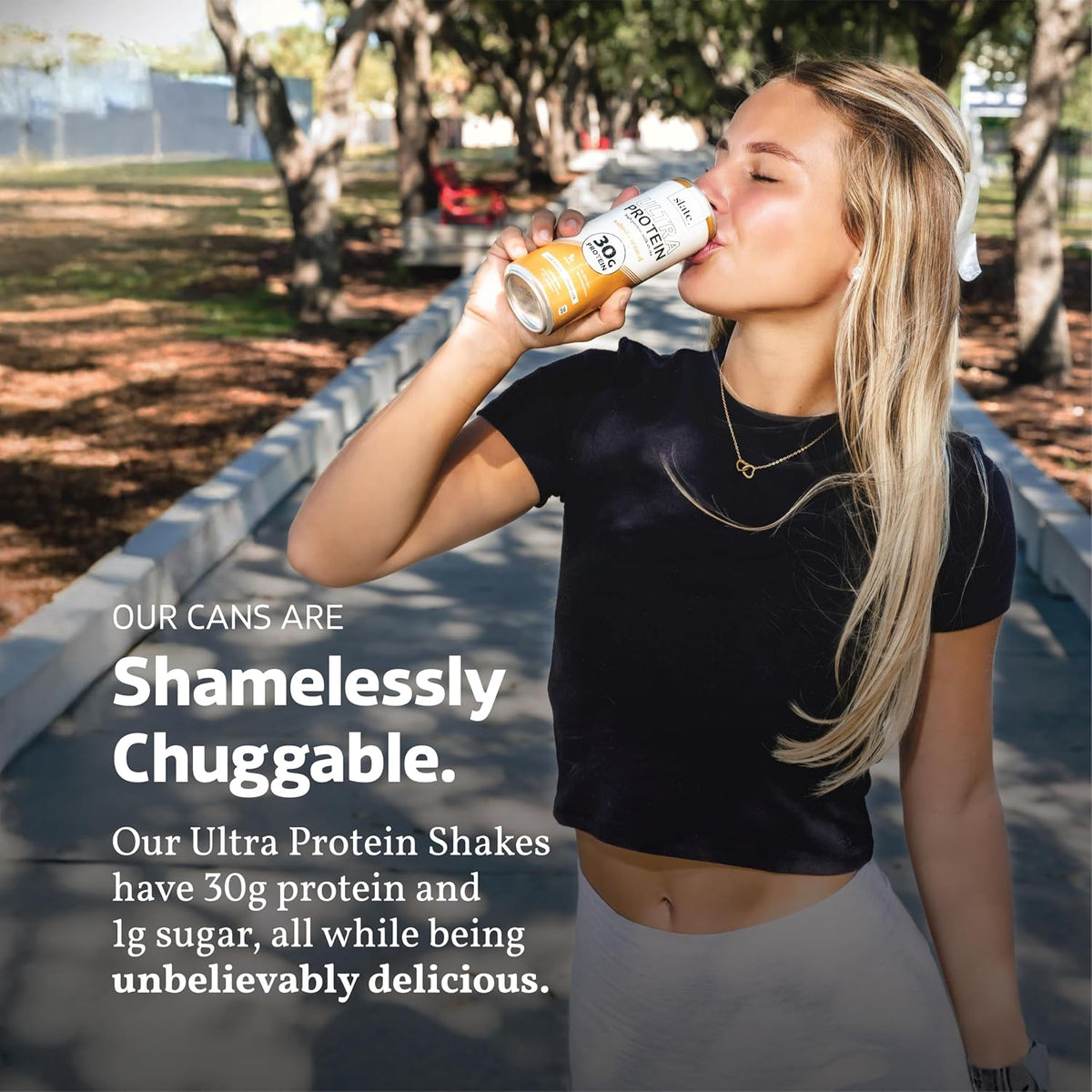 Slate Milk Ultra High Protein Milk Shake (Sweet & Salty Pack) Chocolate, Vanilla & Salted Caramel - 30g Protein, 1g Sugar, 130 Calories, 1-2g Net Carbs, No Added Sugar, Lactose Free, 11 fl oz, 12 Cans