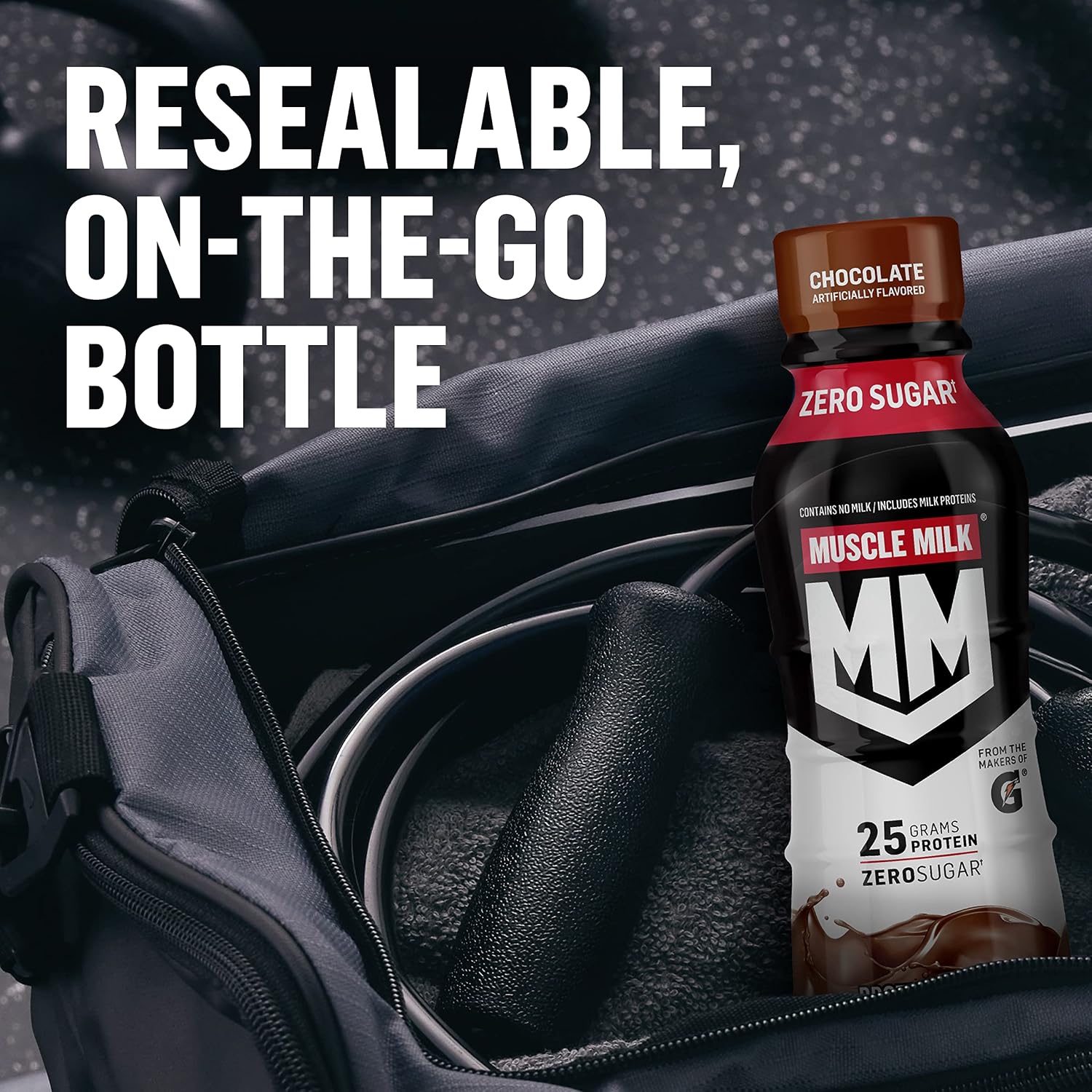 Muscle Milk Genuine Liquid Protein Shake, Vanilla Crème, 25g Protein, 14 Fl Oz Bottle, 12 Pack