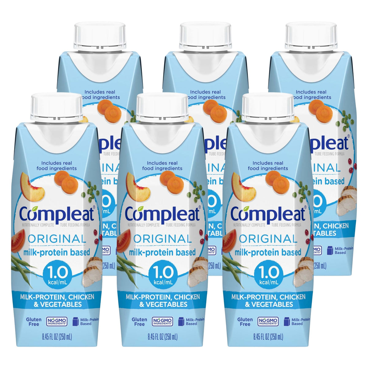 Compleat Original Nutritionally Complete Tube Feeding Formula, Unflavored, 24 Pack